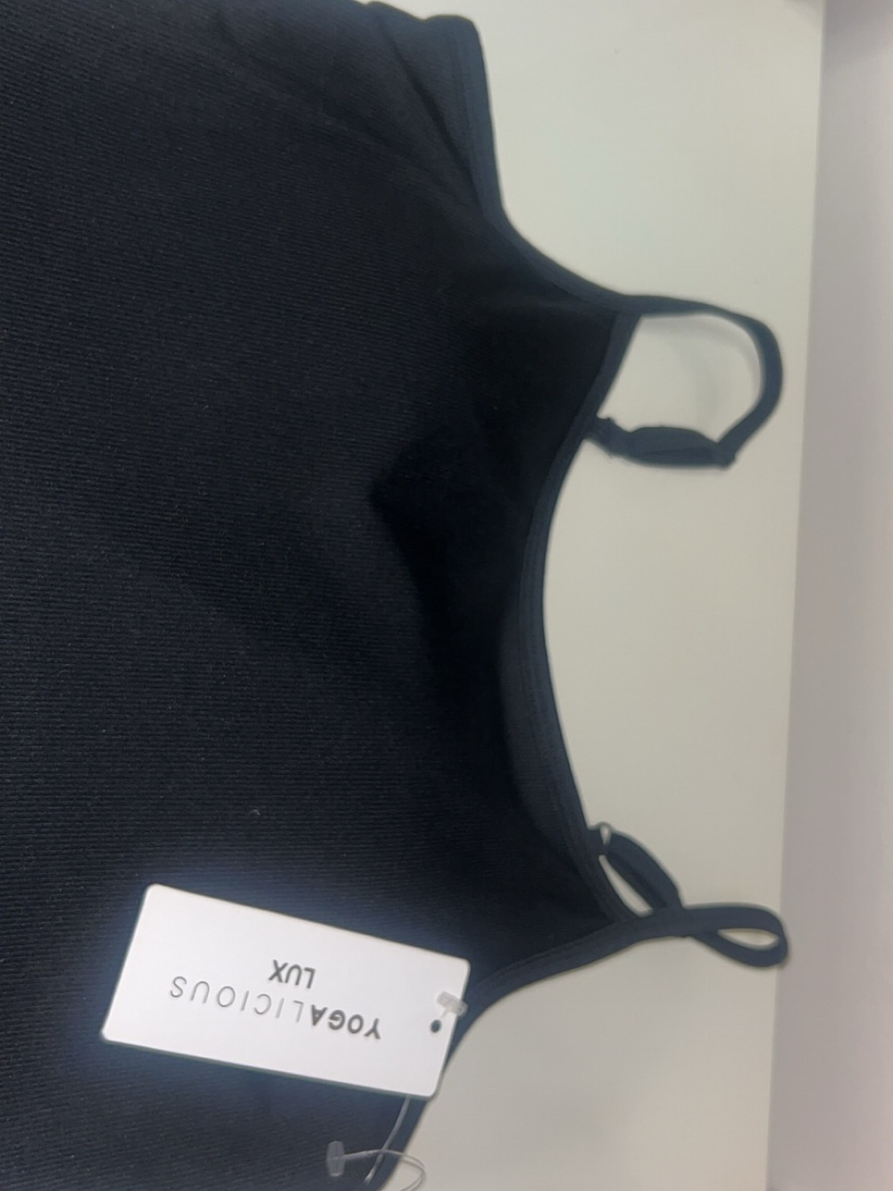 Yogalicious Lux Scarlett Flare Jumpsuit w/ Built-In Bra Black M NWT - Picture 7 of 8